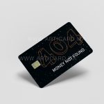 Money not found 404 - Sticker pour carte bancaire