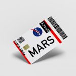 One-way ticket to Mars - Sticker pour carte bancaire
