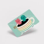 Galsin f Cafe - Sticker pour carte bancaire