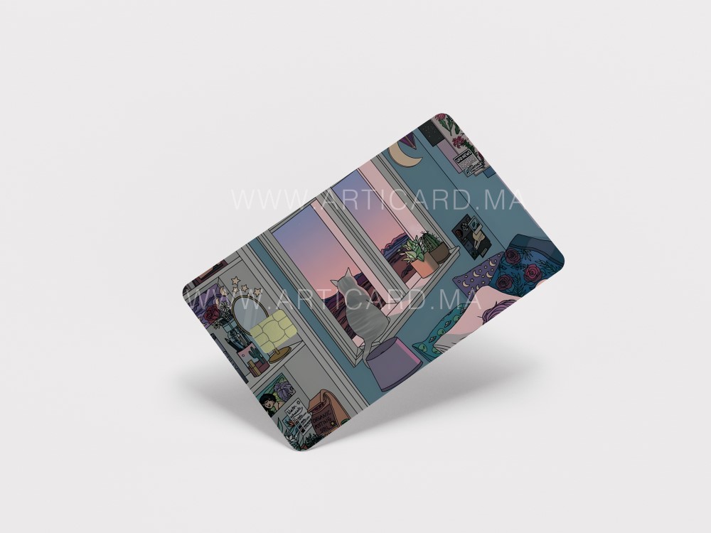 Room view - Sticker pour carte bancaire