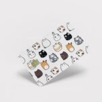 Kitten in white background - Sticker pour carte bancaire