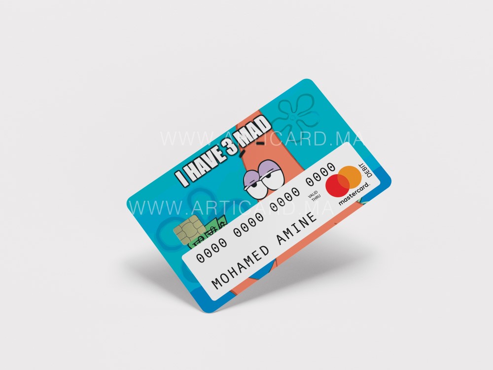 I only have 3 MAD - Sticker pour carte bancaire – Image 3