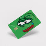 Crying frog - Sticker pour carte bancaire