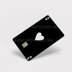 Heart black - Sticker pour carte bancaire