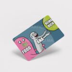 Food keeps me poor - Sticker pour carte bancaire