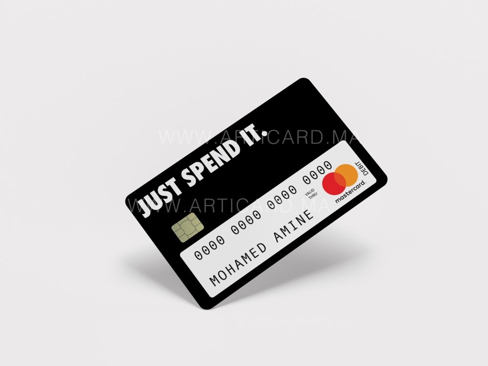 Just spend it - Sticker pour carte bancaire – Image 3