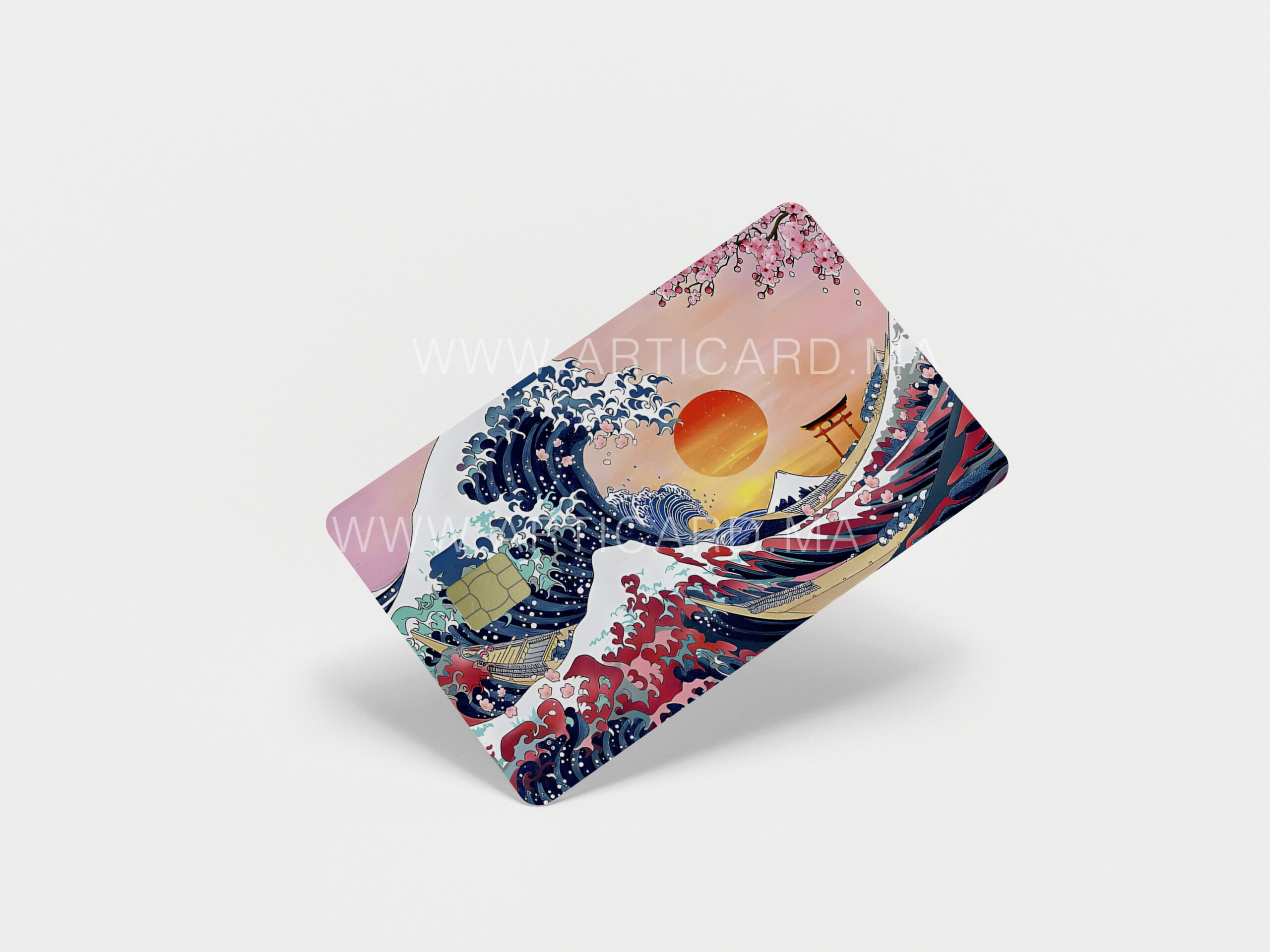 The wave 2 - Sticker pour carte bancaire